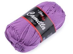 Pletena preja Camilla 50 g - (8055) temno vijolična