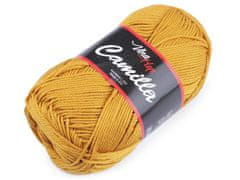 Bombažna preja za pletenje Camilla 50 g - (8190) gorčična