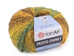 Pletena preja Pacific Chunky 100 g - (305) gorčično zelena