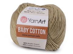 Pletena preja Baby Cotton 50 g - (434) bež-zelena