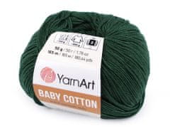 Pletena preja Baby Cotton 50 g - (444) temno zelena