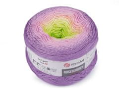Bombažna preja za pletenje Rosegarden 250 g - (312) vijolična lila