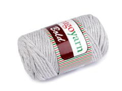 Preja za pletenje špagetov Bold 250 g - (103) siva najsvetlejša