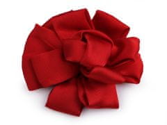 Satenast cvet za šivanje in lepljenje Ø6,5 cm - rdeč