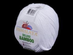 Bamboo Pletena preja Deluxe 100 g - (01) bela