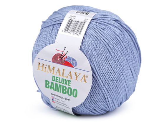 Bamboo Pletena preja Deluxe 100 g - (14) svetlo modra