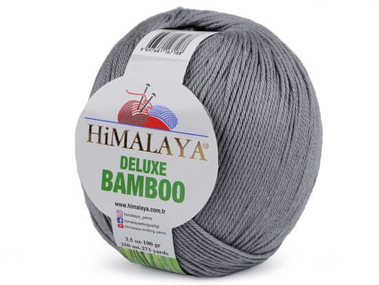 Bamboo Pletena preja Deluxe 100 g - (26) siva