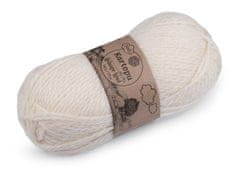 Pletena preja Melange Wool 100 g - (025) kremna svetla