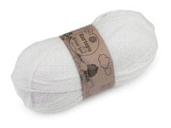 Pletena preja Melange Wool 100 g - (010) bela