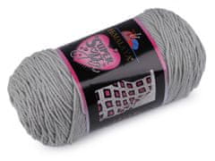 Preja za pletenje Super mehka preja 200 g - (80803) svetlo siva