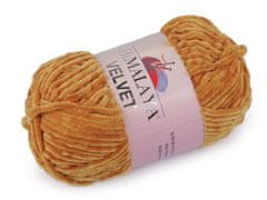 Pletena preja Velvet 100 g - (90030) gorčična