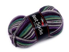 Pletena preja Najboljše nogavice 150 g - (7364) vijolična temno siva