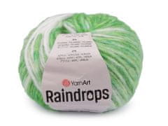 Pletena preja Raindrops 50 g - (2912) zeleni št.