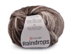Pletena preja Raindrops 50 g - (2911) rjava