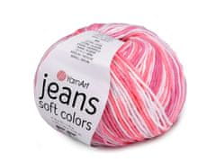 Pletena preja Jeans Soft Color 50 g - (6206) roza