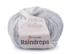 Pletena preja Raindrops 50 g - (2906) siva najsvetlejša