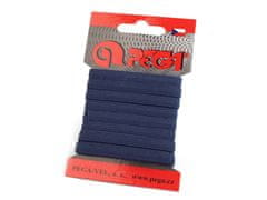 Pralna elastika na kartici širine 7 mm barvna - (7704) temno modra