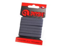 Pralna elastika na kartici širine 7 mm barvna - (4006) siva