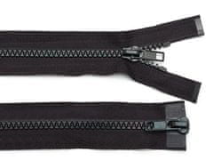 Bone zipper No 5 deljiva 2 drsnika / dvosmerna 95 cm jakna - črna