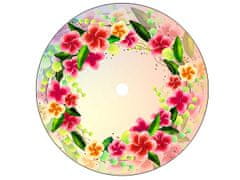 Plošča za žensko krožno krilo - pudrasto cvetje