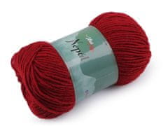 Pletena preja Nepal 100 g - (6019) rdeča