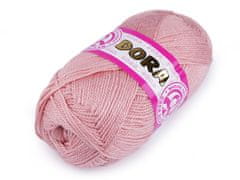 Pletena preja Dora 100 g - (001) roza