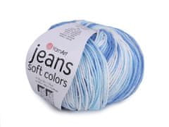 Pletena preja Jeans Soft Color 50 g - (6213) modra fina