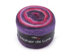 Pletena preja Mohair de Luxe 150 g - (7404) vijolična