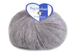 Pletena preja Big Mohair 25 g - (303) srednje siva