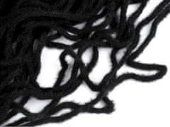 Elastična vrvica / pletenina - črna