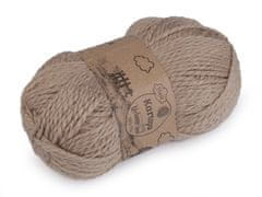 Pletena preja Melange Wool 100 g - (880) bež