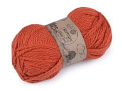 Pletena preja Melange Wool 100 g - (1210) oranžni korenček