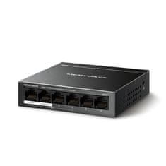 TP-Link Stikalo Mercusys MS106LP 2x LAN, 4x LAN s PoE, 40W