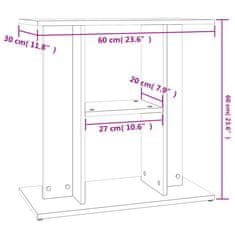 Vidaxl Stojalo za akvarij betonsko sivo 60x30x60 cm inženirski les