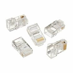 Gembird RJ45 konektor CAT.5e UTP trdi kabel pak/10 LC-8P8C-001/10