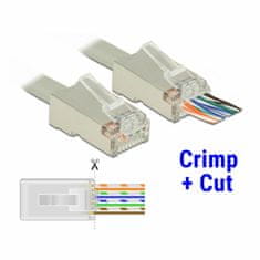 Delock RJ45 konektor CAT.6 FTP Crimp & Cut pak/20 86454