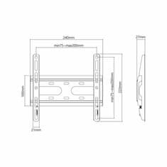 S-box stenski nosilec za TV PLB-2522F-2 črn