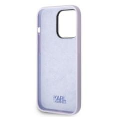 Karl Lagerfeld Ovitek Karl Lagerfeld za Apple iPhone 14 Pro - Purple Silicone Ikonik