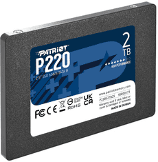 Patriot P220 SSD disk, 2TB, SATA 3, 2.5 (P220S2TB25)