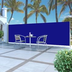 Vidaxl Zložljiva stranska tenda za teraso 160x500 cm modra