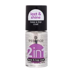 Essence 2In1 Base & Top Coat nadlak in podlak za nohte 2v1 8 ml