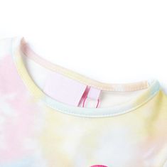 Vidaxl Otroška majica s kratkimi rokavi večbarvna 116