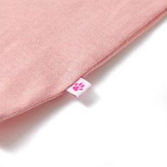 Vidaxl Otroška majica s kratkimi rokavi srednje roza 128