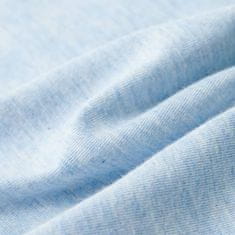 Vidaxl Otroška majica brez rokavov modra melange 104