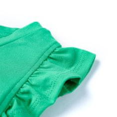 Greatstore Otroška majica s kratkimi rokavi zelena 128