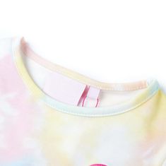 Vidaxl Otroška majica s kratkimi rokavi večbarvna 104