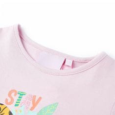 Vidaxl Otroška majica s kratkimi rokavi lila 116