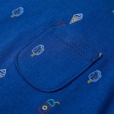 Vidaxl Otroška majica brez rokavov temno modra 92