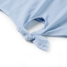 Vidaxl Otroška majica s kratkimi rokavi modra 116