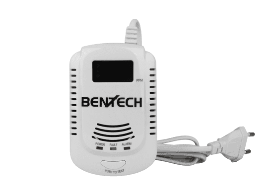 Bentech GASman LCD autonomni detektor dima in detektor uhajanja plina